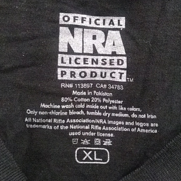 Official NRA license product t-shirt extra large - Picture 5 of 5